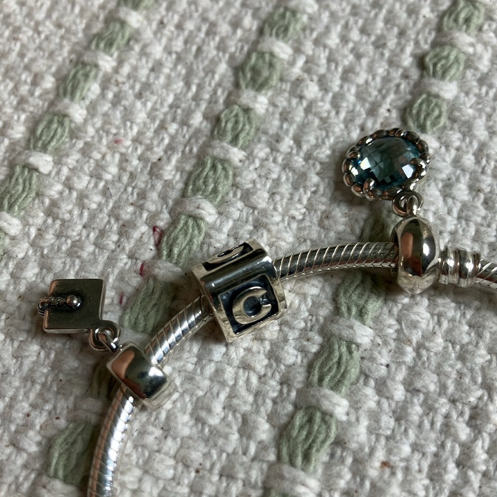 Silver Pandora Bracelet - Picture 3 of 5